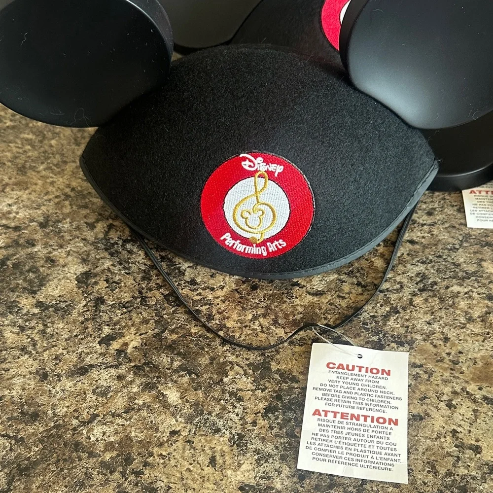 Disney Black Mickey Ears with Disney Performing Arts Patch- Set of 3 - Picture 6 of 6